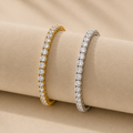 4mm Stratton Classic Tennis Bracelet – 14k (Yellow & White Gold)