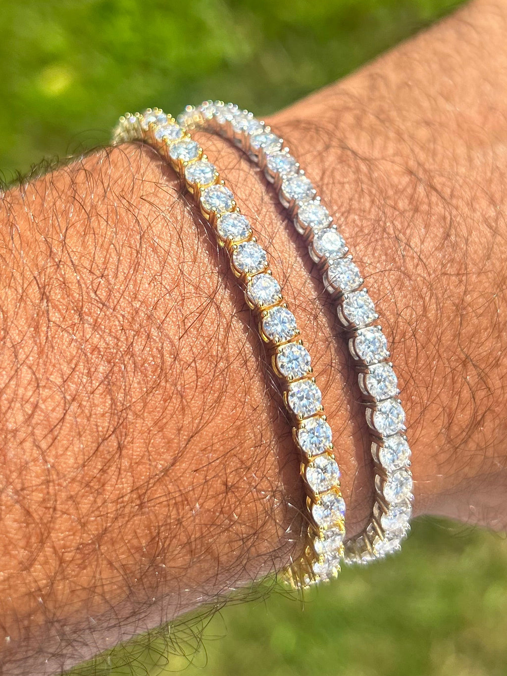 4mm Stratton Classic Tennis Bracelet – 14k (Yellow & White Gold)