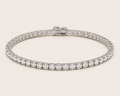 4mm Classic Tennis Bracelet – 14k White Gold