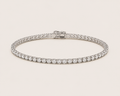 3mm Classic Tennis Bracelet – 14k White Gold